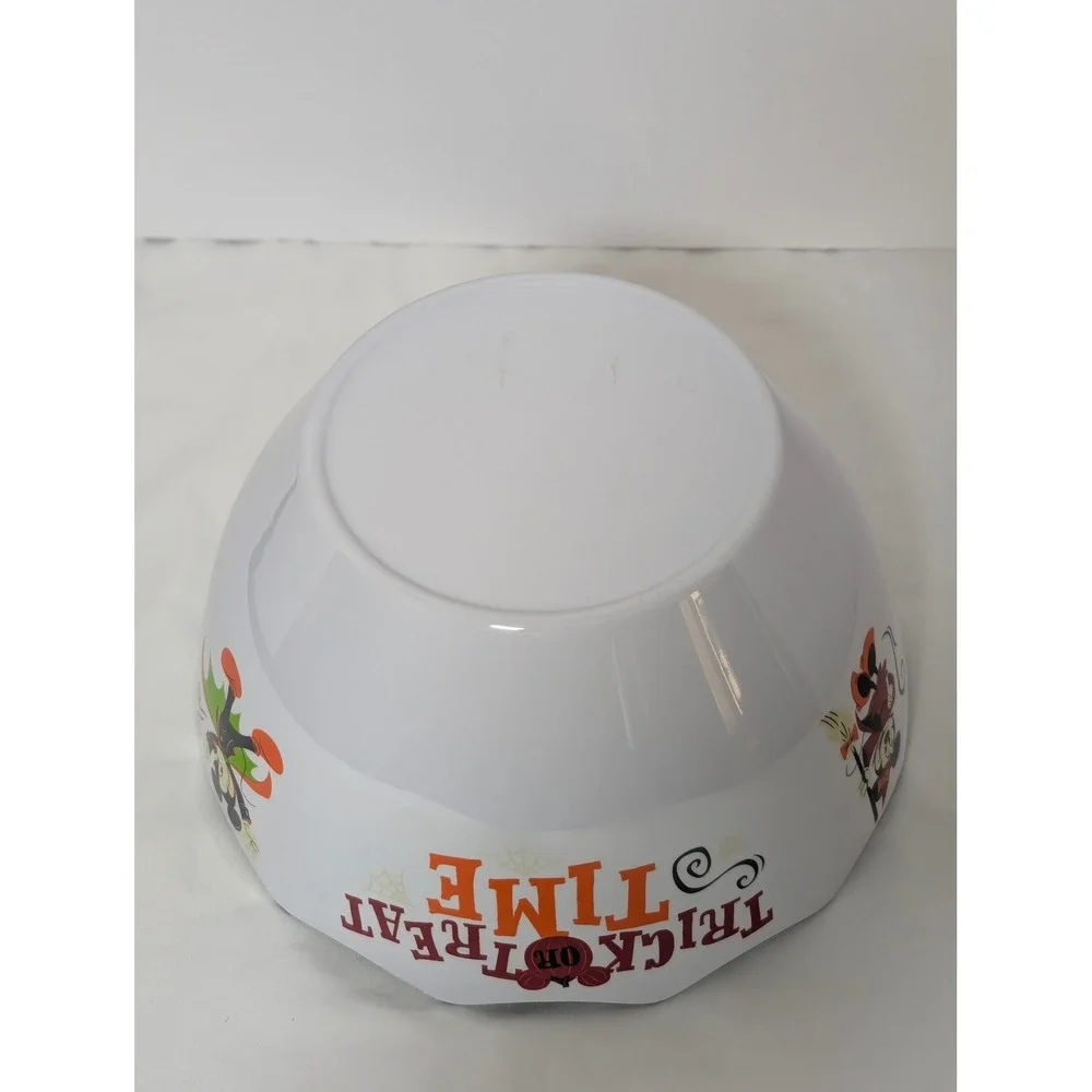 Disney Halloween Trick or Treat Time Mickey Minnie Donald D. Melamine Candy Bowl